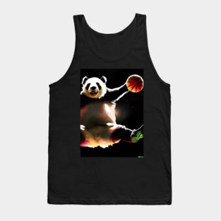 Basketball Dunk Panda Tank Top